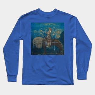 A Knight Rode On by John Bauer 1915 Long Sleeve T-Shirt